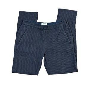 Moschino Textured‎ Women's Pants Navy Blue US 4 IT 38